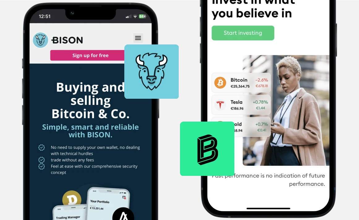Bison vs Bitpanda: Webseite