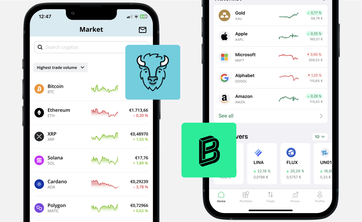 Bison vs Bitpanda: Dashboard