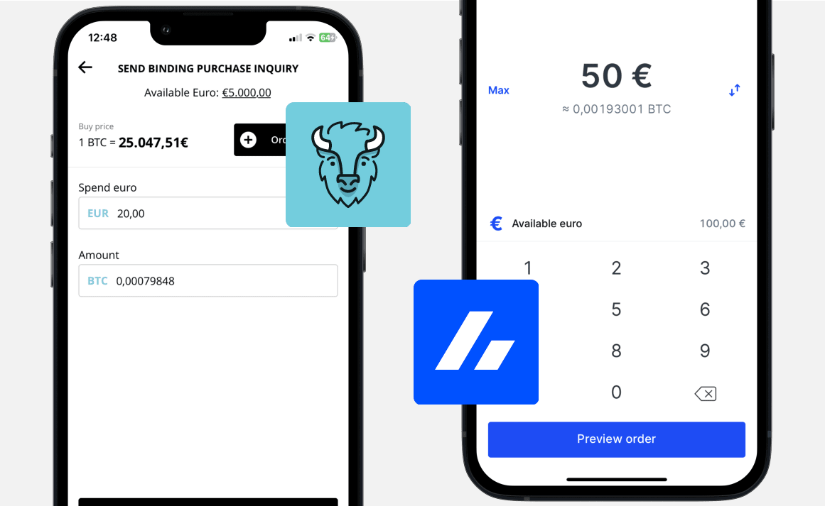 Bison vs Bitvavo: Buying