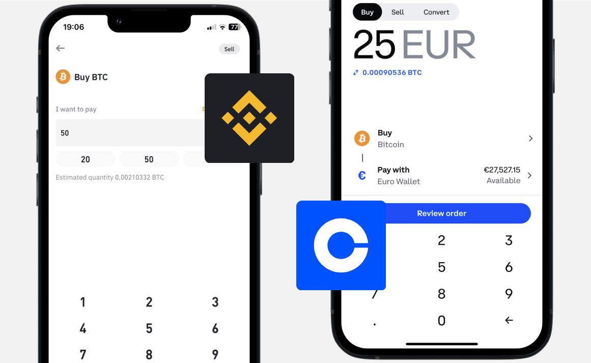 Binance vs Coinbase: Buying