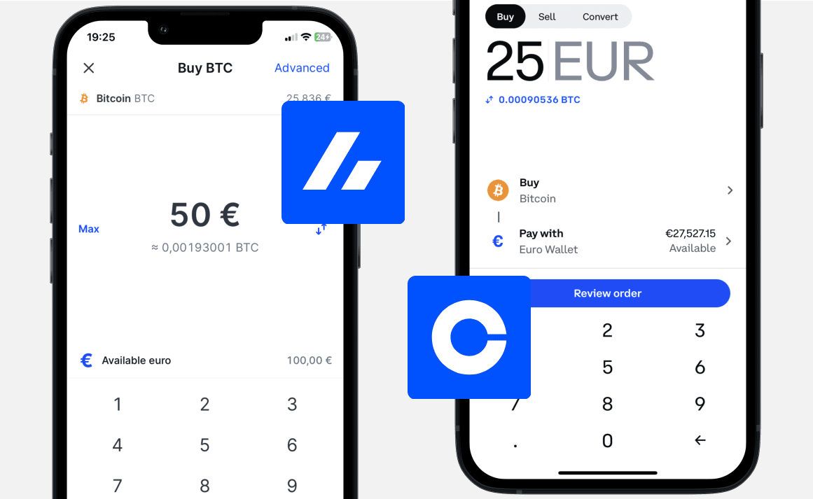 Bitvavo vs Coinbase: Buying