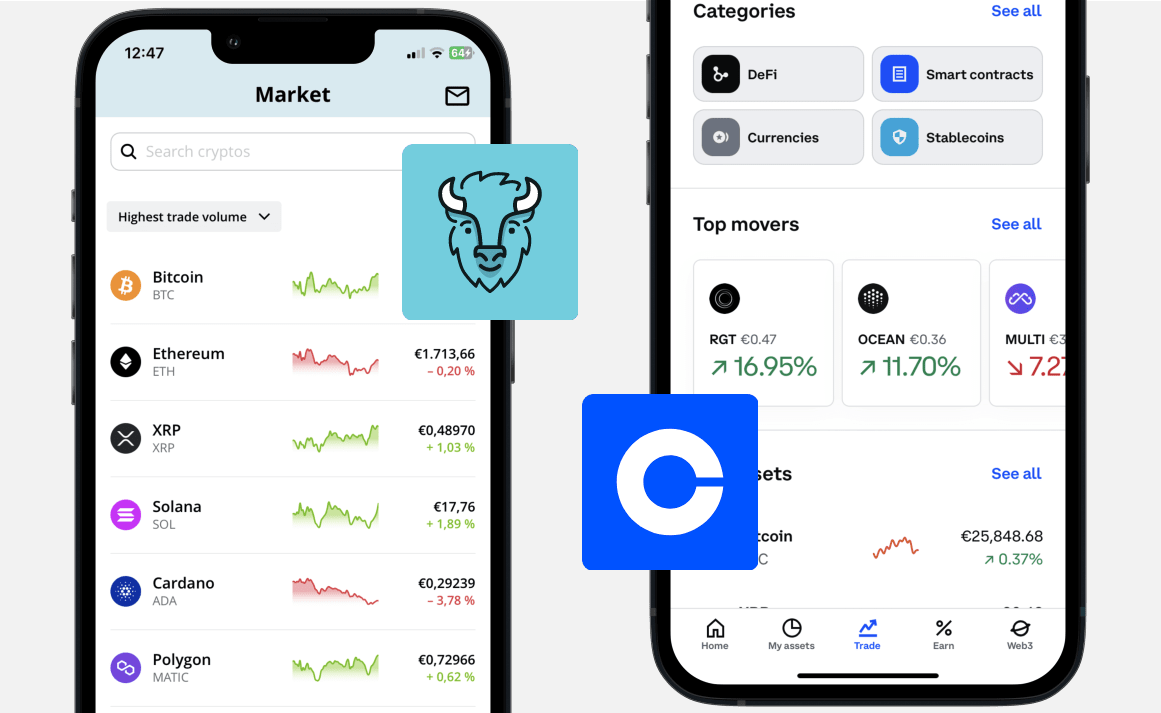 Bison vs Coinbase: Dashboard