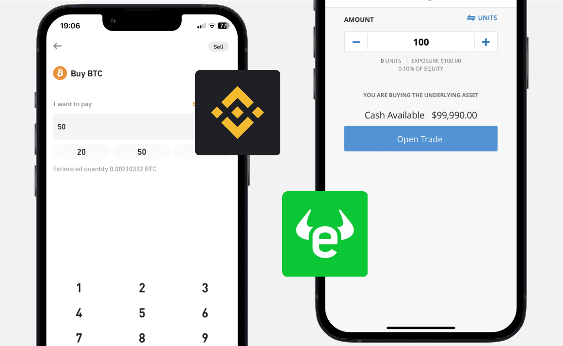 Binance vs eToro: Kauf