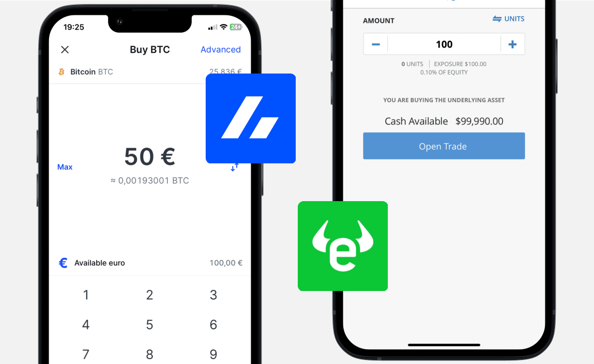 Bitvavo vs eToro: Kauf