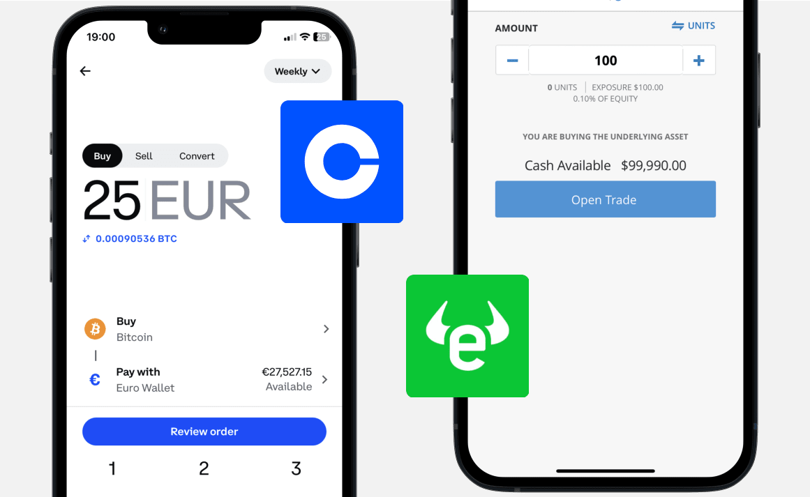 Coinbase vs eToro: Kauf