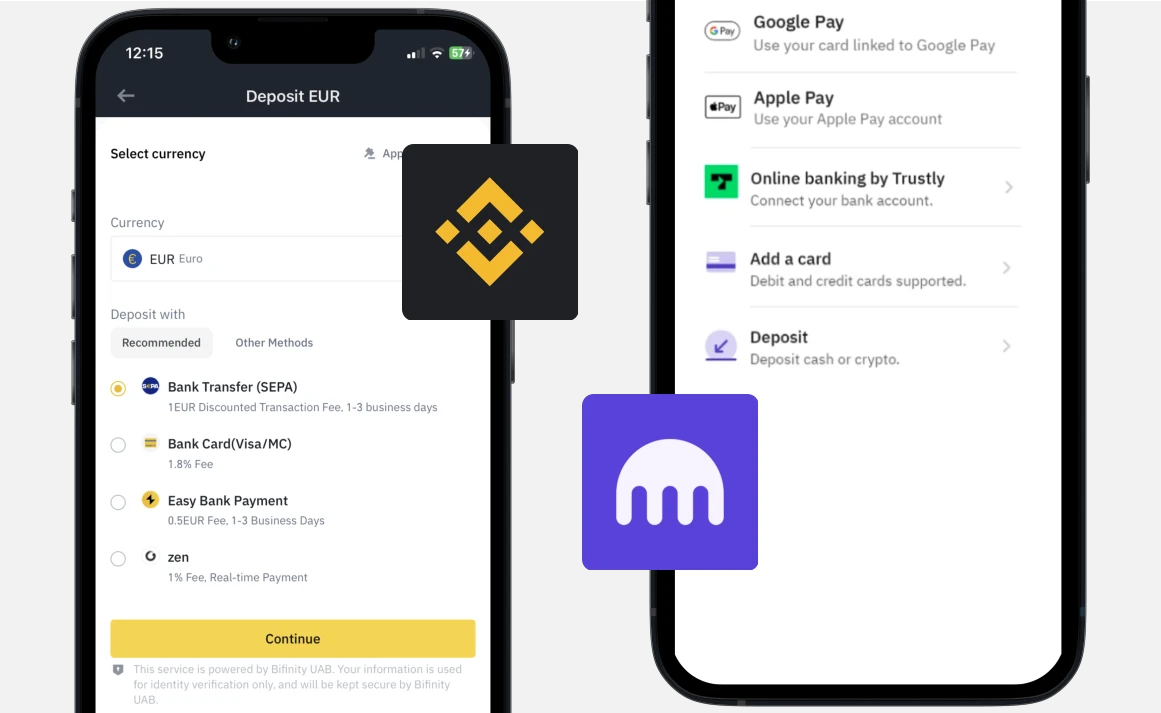 Binance vs Kraken: Payments