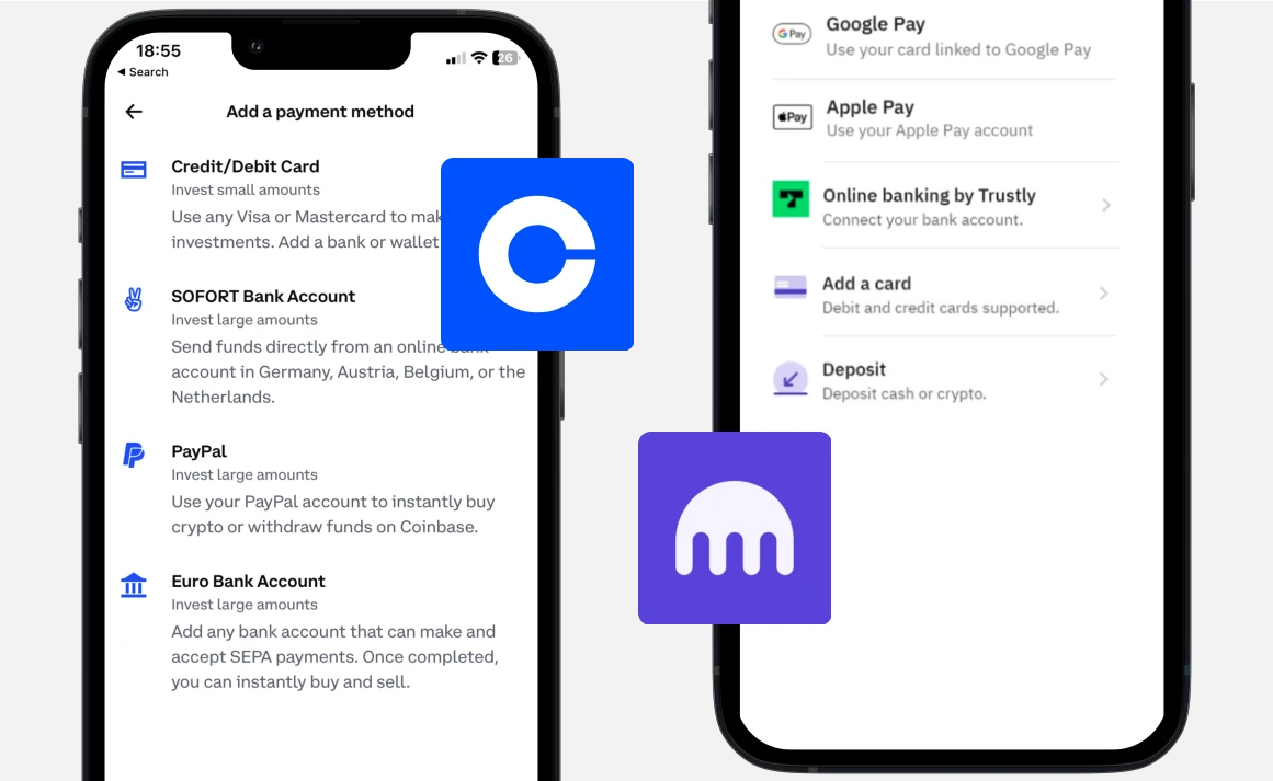Coinbase vs Kraken: Zahlungen