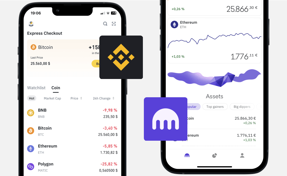 Binance vs Kraken: Dashboard