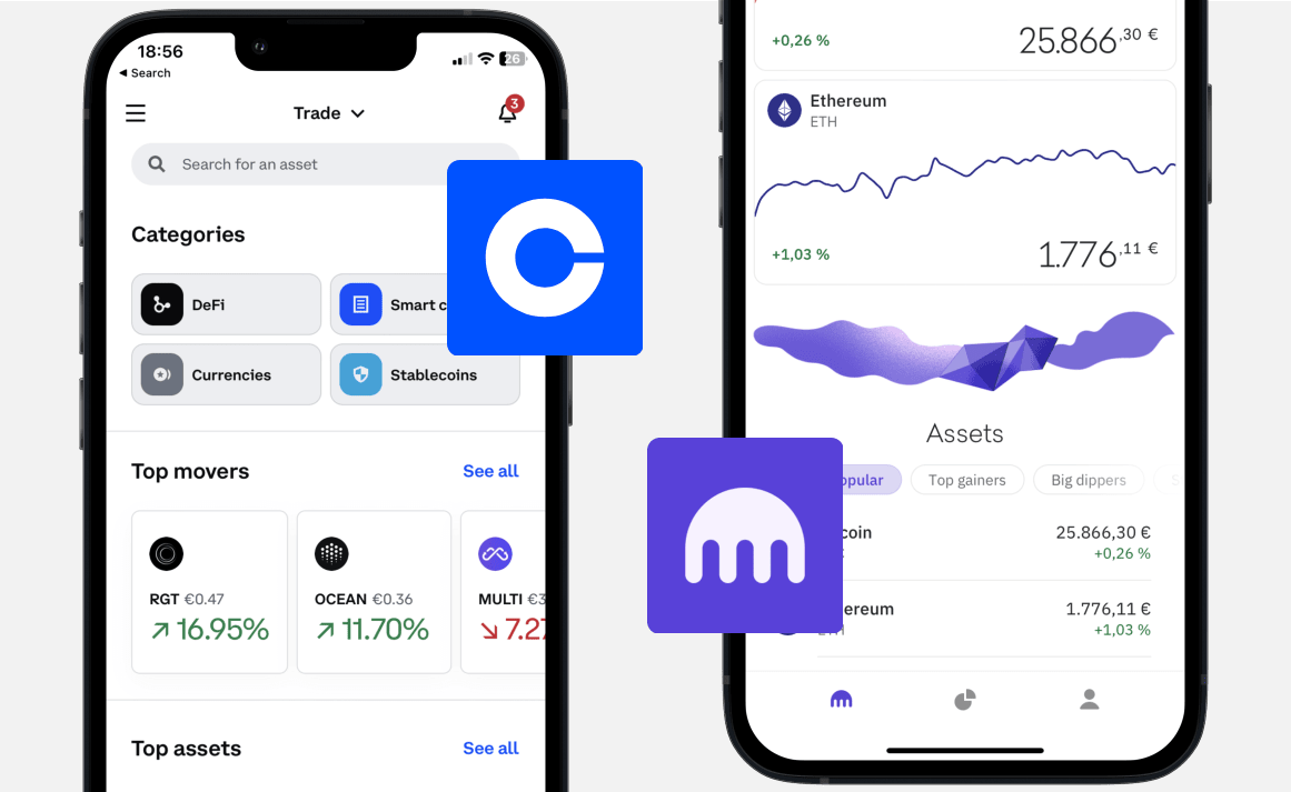 Coinbase vs Kraken: Dashboard