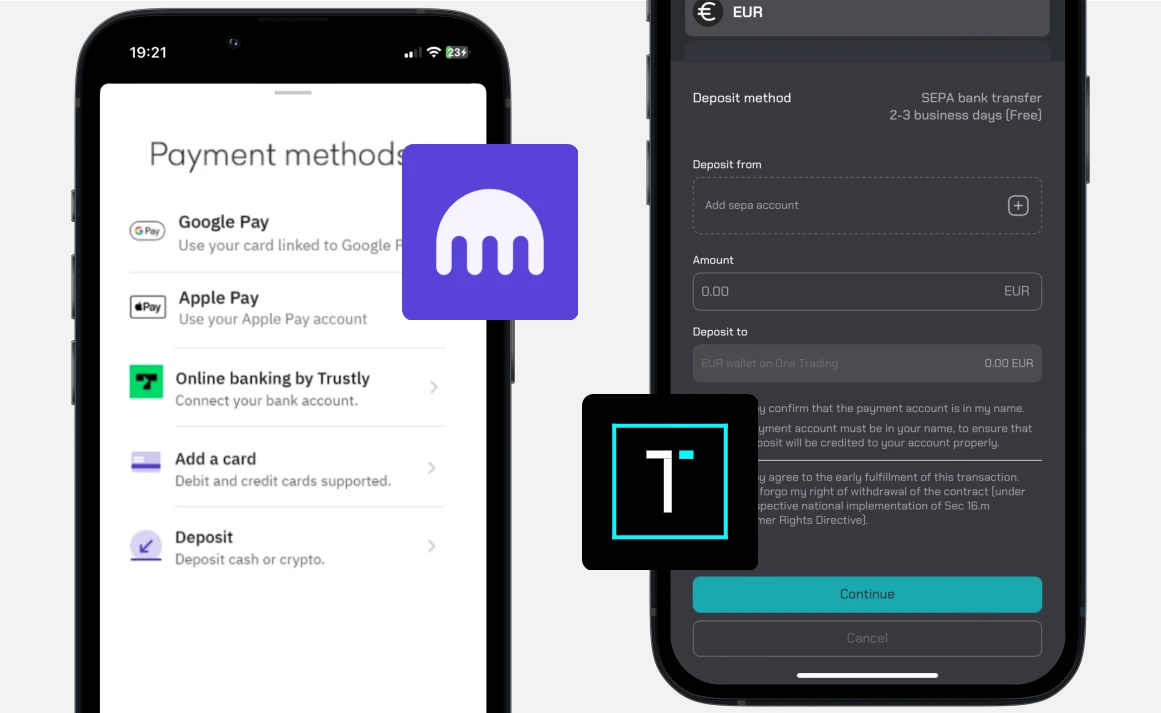 Kraken vs One Trading: Zahlungen