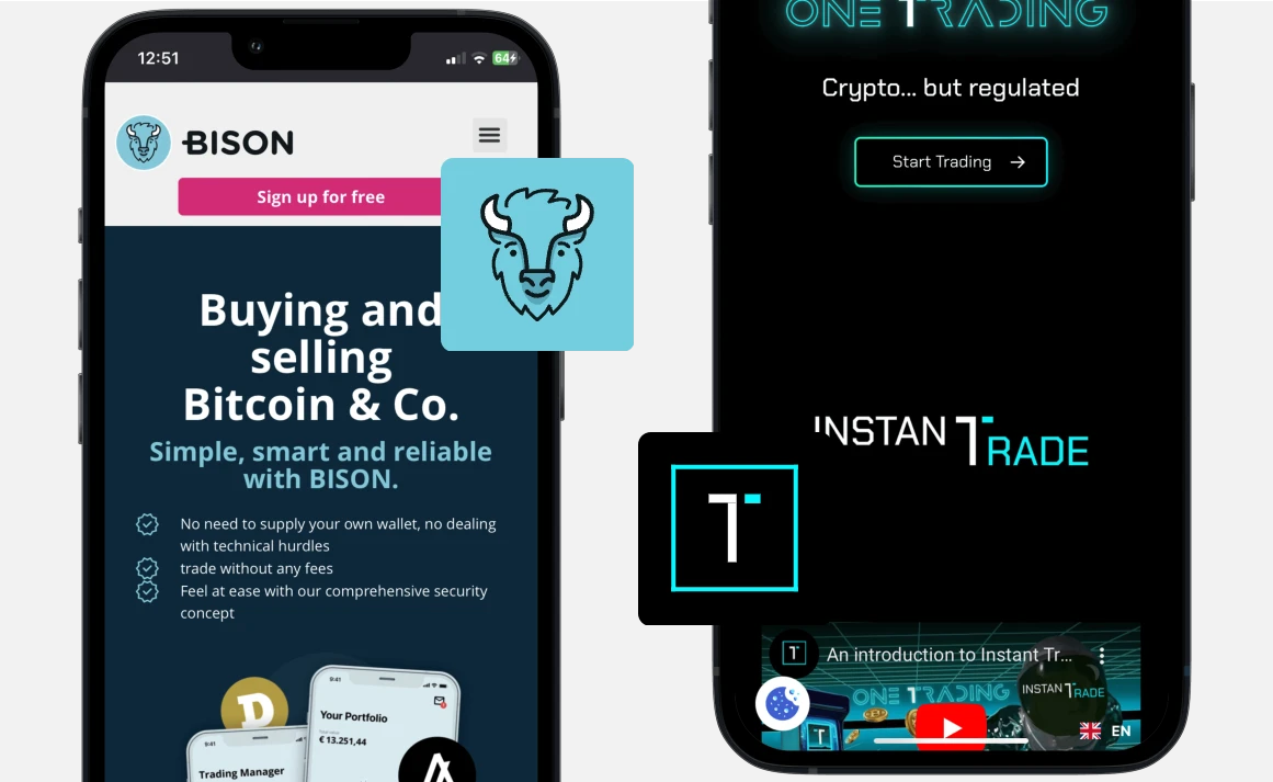 Bison vs One Trading: Webseite