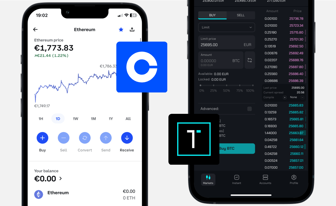 Coinbase vs One Trading: Handel