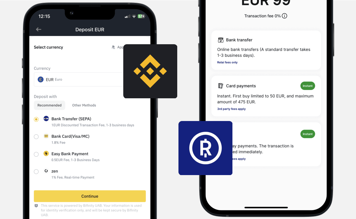 Binance vs Relai: Payments