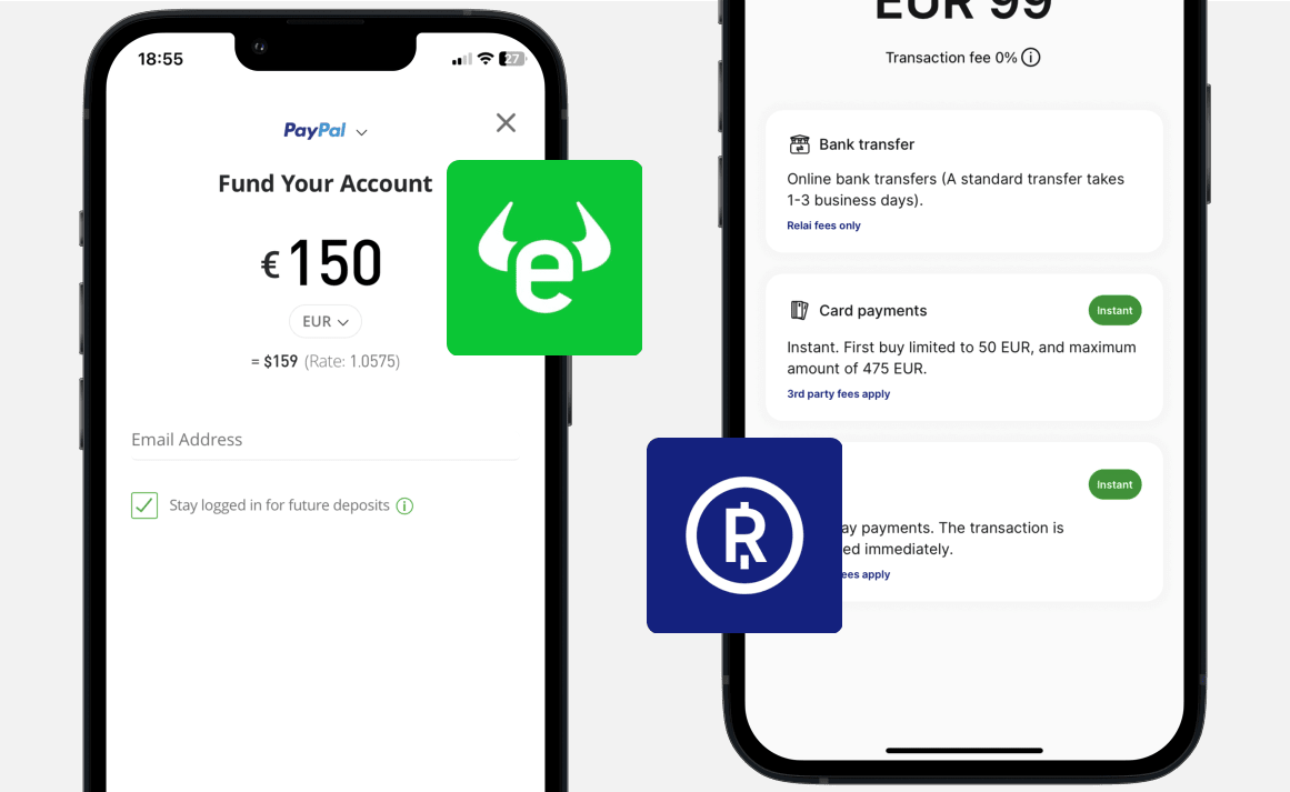 eToro vs Relai: Payments