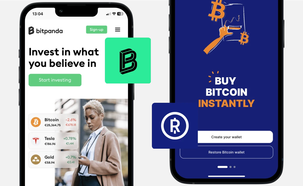 Bitpanda vs Relai: Webseite