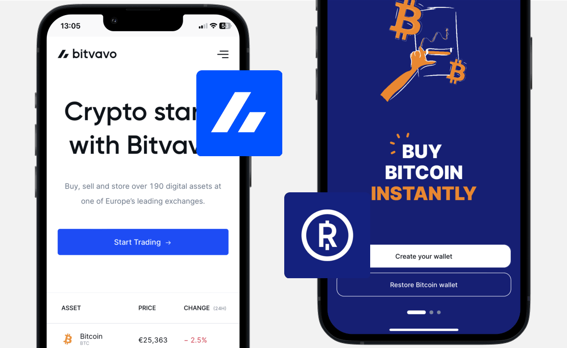 Bitvavo vs Relai: Website