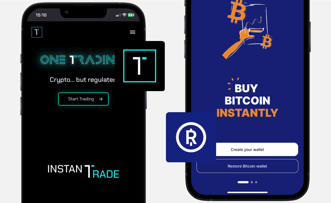 One Trading vs Relai: Webseite