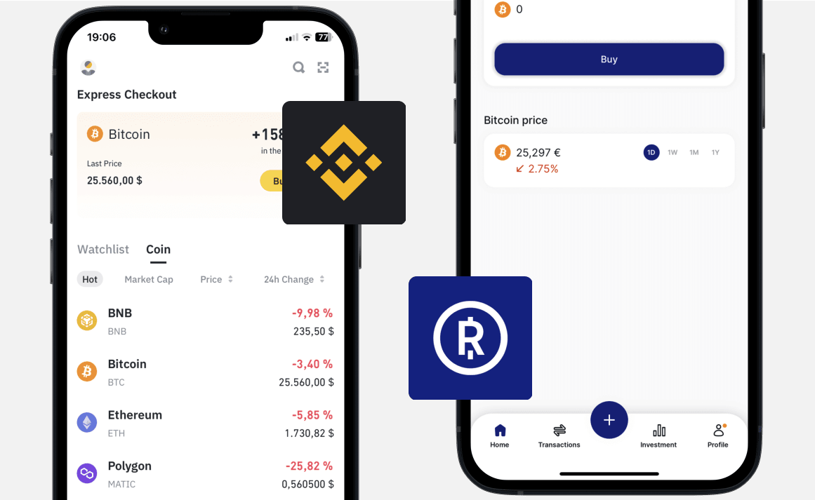 Binance vs Relai: Dashboard