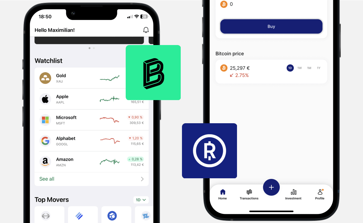Bitpanda vs Relai: Dashboard