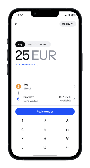 Coinbase: Buying (Desktop)