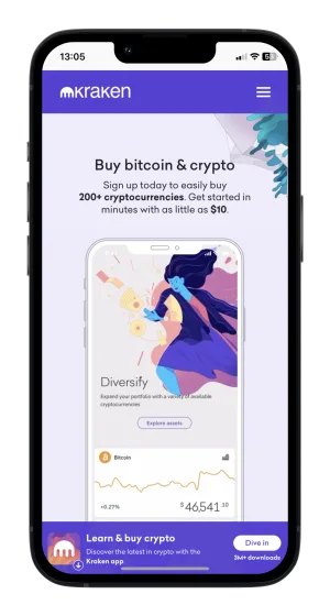 Kraken: Website (Desktop)