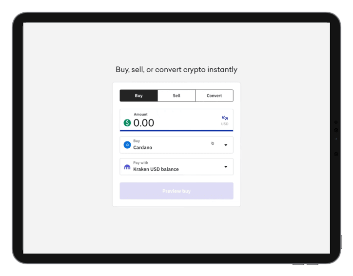 Kraken: Buying (Desktop)