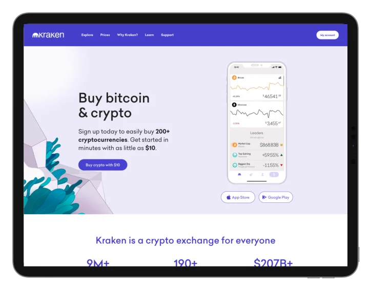 Kraken: Website (Desktop)